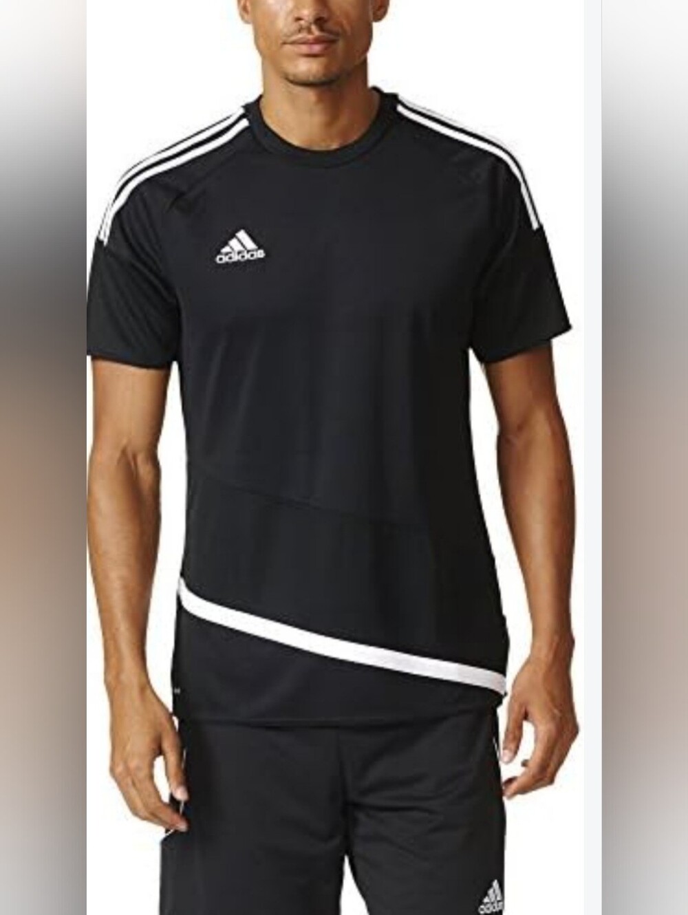 Adidas Regista 16 Black & White Short Sleeve Soccer Jersey Sz Sm